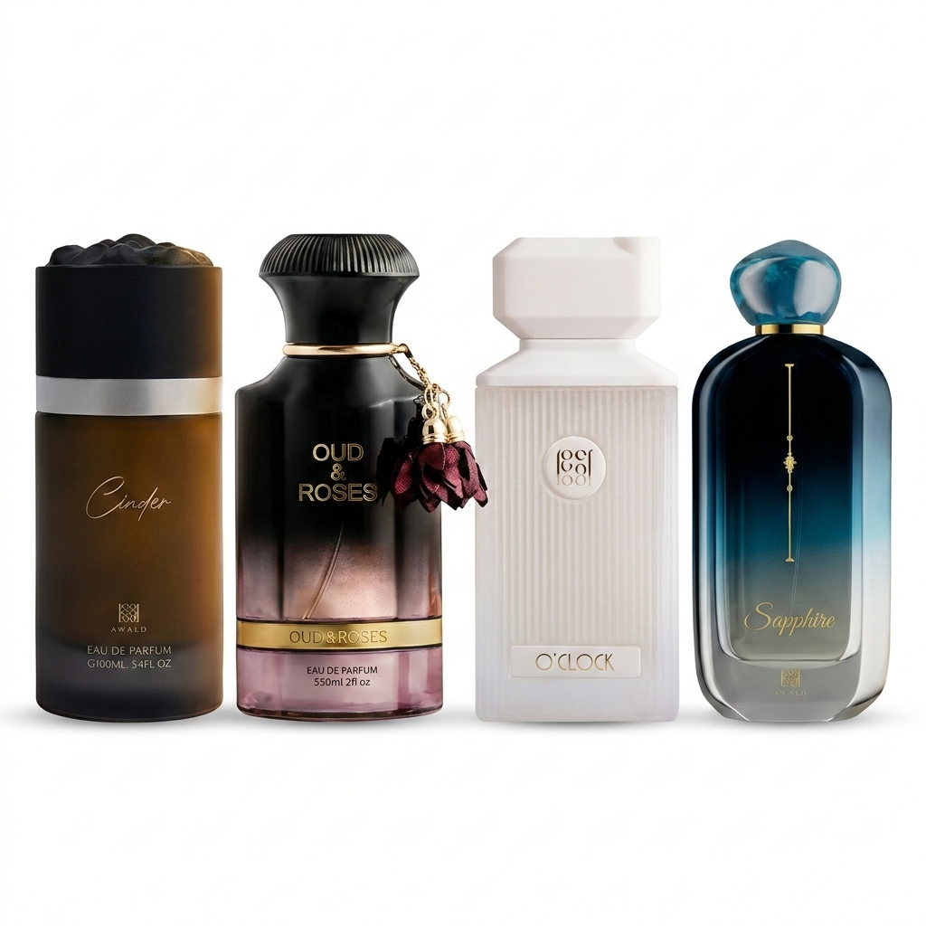CINDER OUD AND ROSES O CLOCK SAPPHIRE COMBO